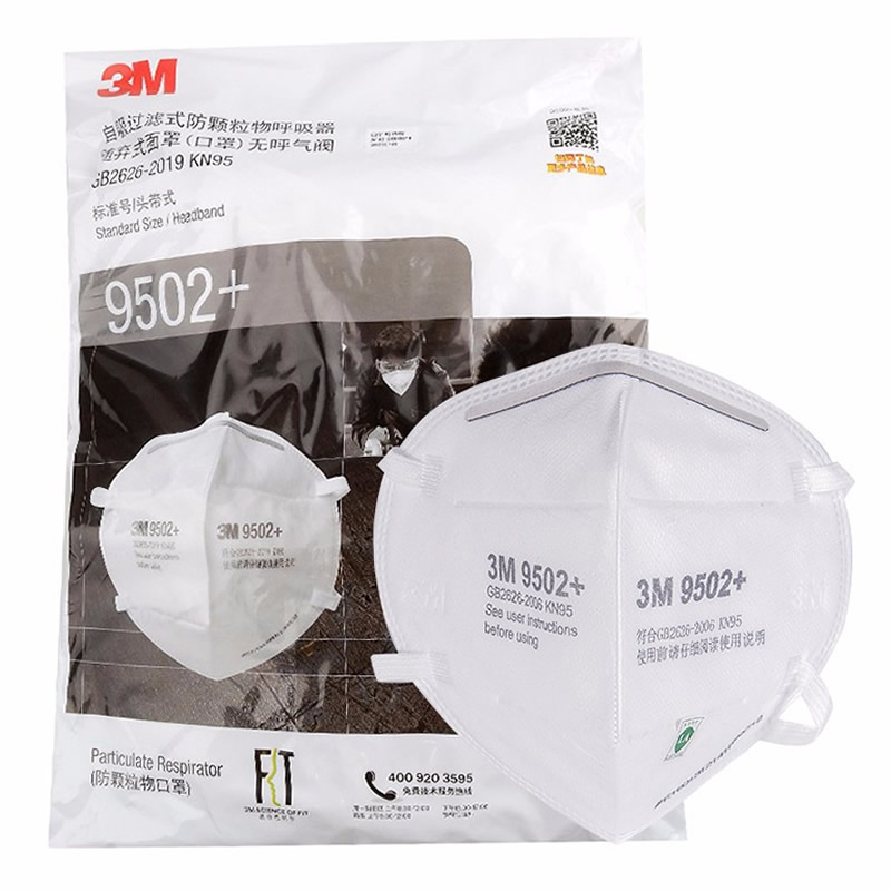 3M 9502+ KN95 Respirator Masks