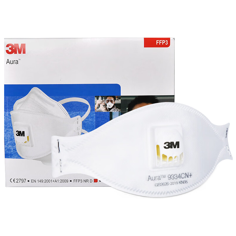 3M Aura 9334CN+ FFP3 NR D Particulate Respirator Masks